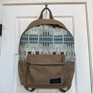 PENDLETON Backpack Canvas Harding Aqua Tribal Aztec Western